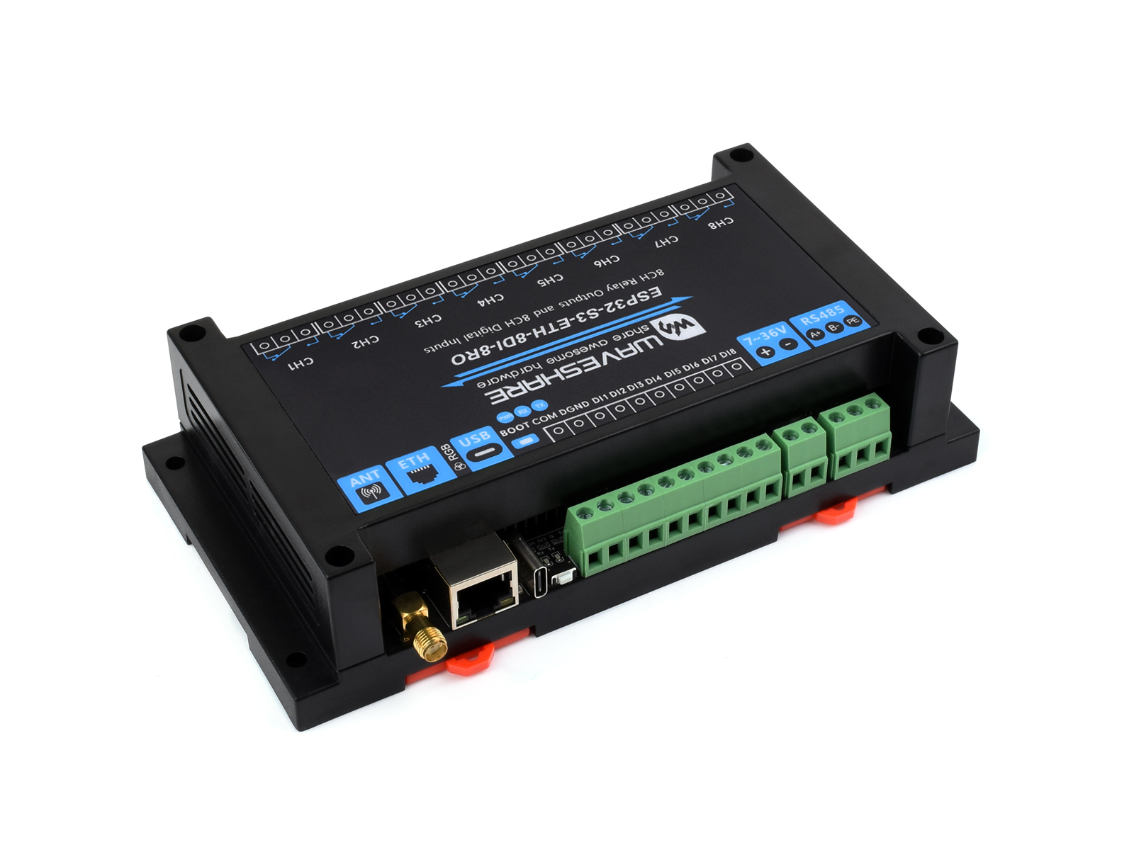 Waveshare Industrial 8-Channel - Lolin S3 ulasan dan harga