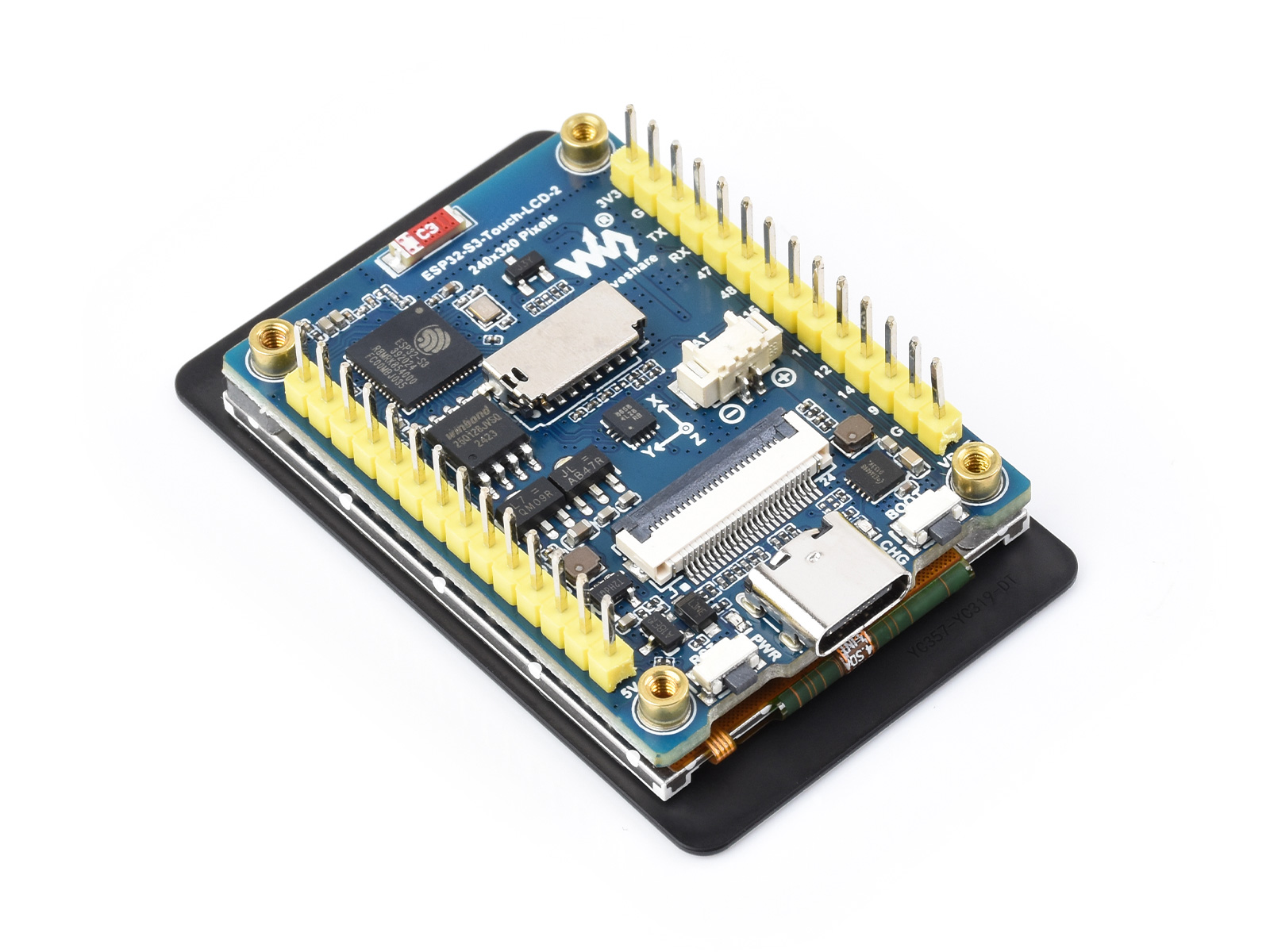 Waveshare ESP32-S3 2inch Capac - Lolin S3 ulasan dan harga