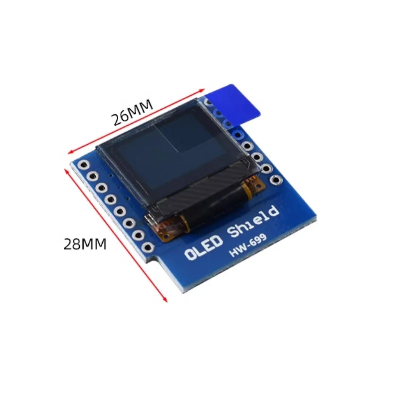 0.66 inch OLED Display Module  - Wemos D1 ulasan dan harga