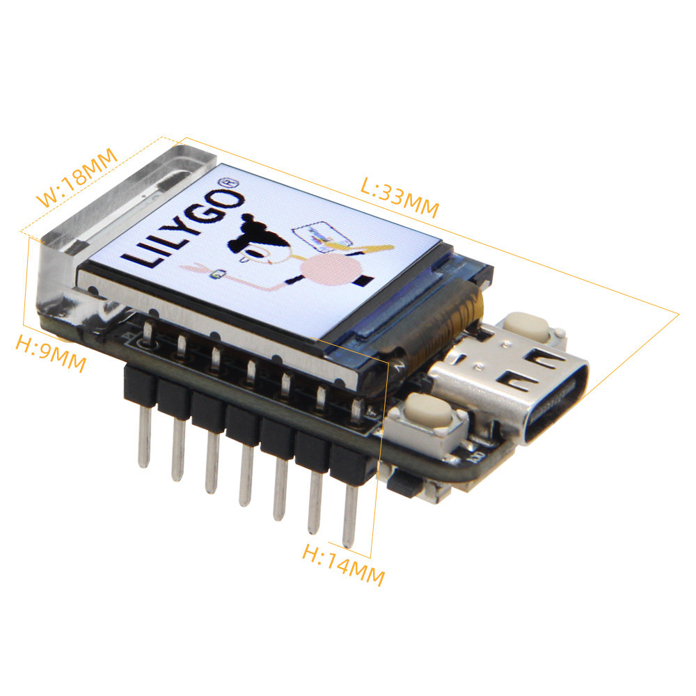 LILYGO T-QT Pro ESP32-S3 GC9A0 - Lolin S3 ulasan dan harga