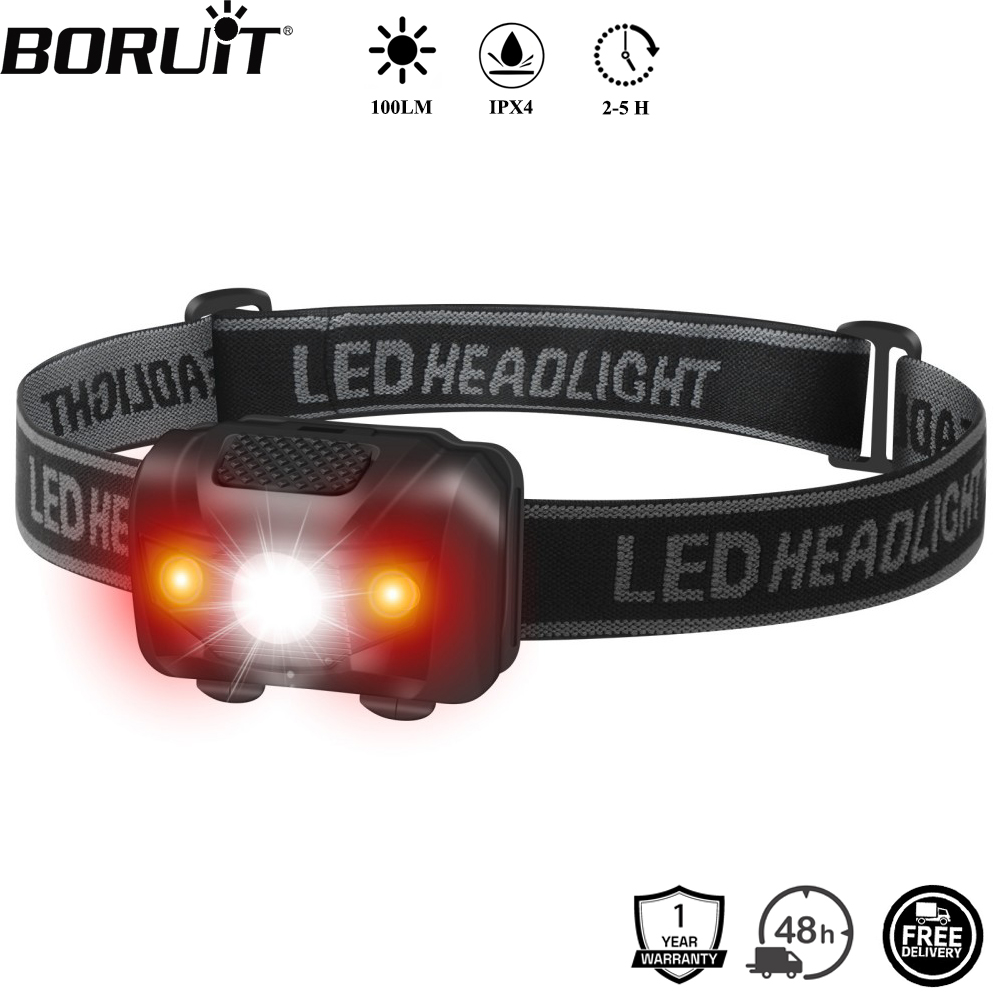 BORUiT 3W Mini LED Headlamp 4- - Lolin D32 ulasan dan harga
